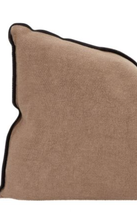 Cushion  - Crumpled Linen in Blush/Givré - french.us