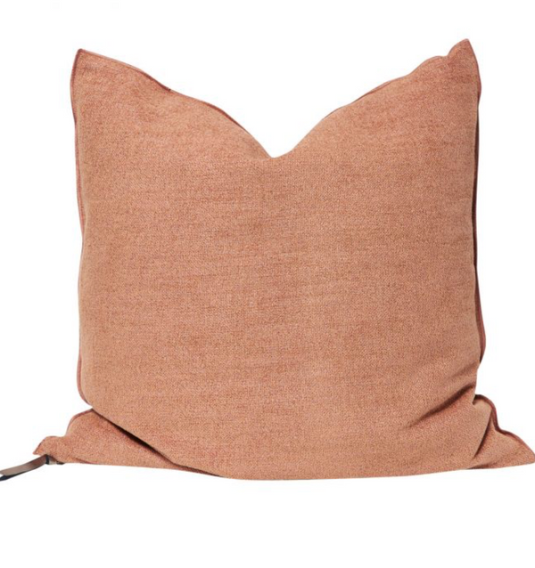 Cushion - Chenile Vintage in Blush 20”x20”