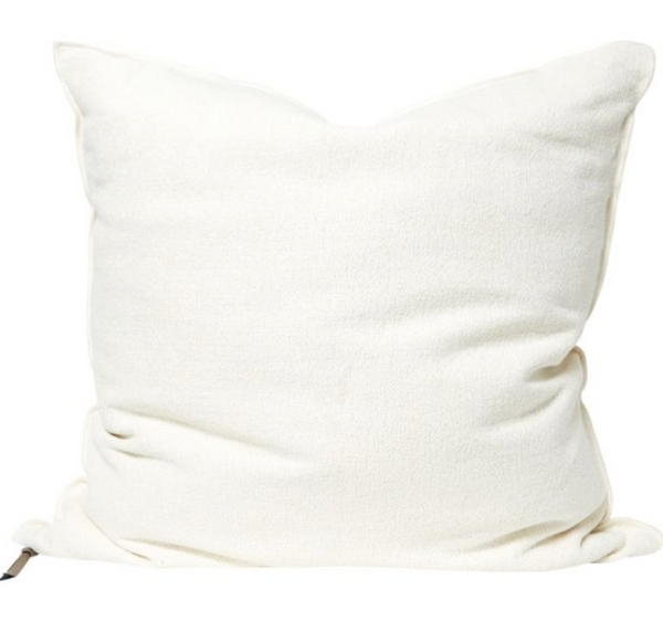 Cushion- Vintage Linen Canvas in Off-White 20”x20” - french.us