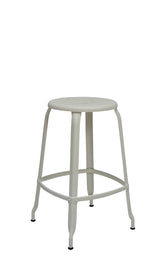 Outdoor Metal Stool 66 cm / 26 in - French inc