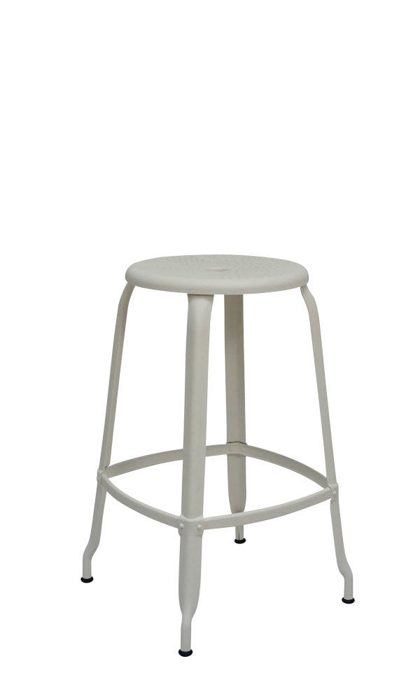 Outdoor Metal Stool 66 cm / 26 in - French inc