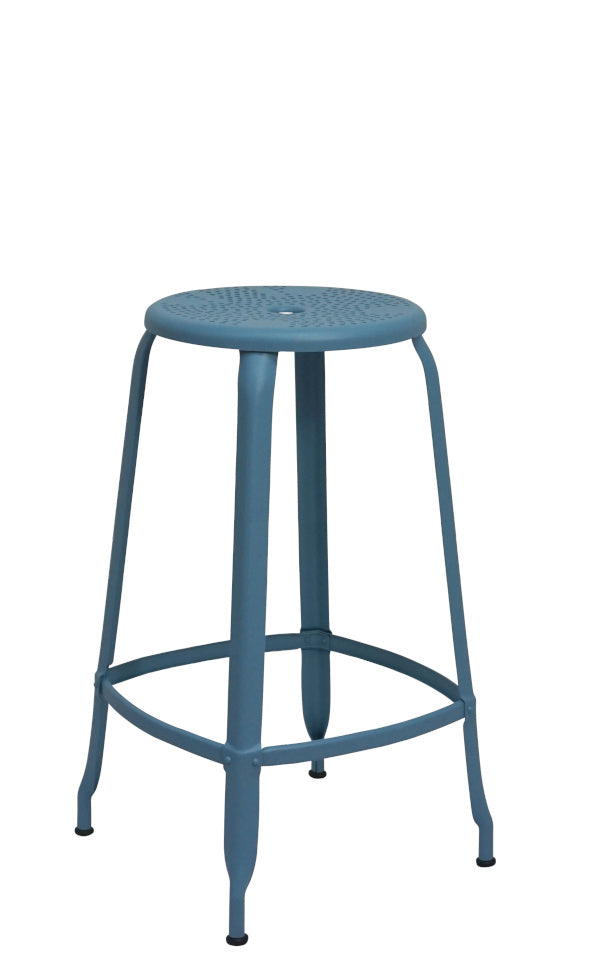 Outdoor Metal Stool 75 cm / 30 in - French inc