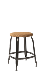 Metal Stool - Loom Seat 45 cm / 18 in - French inc