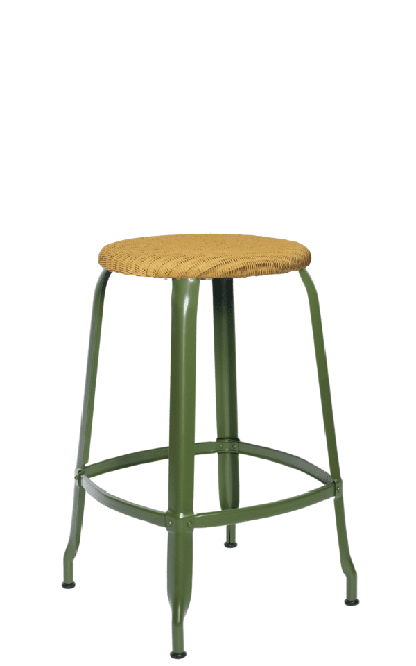 Metal Stool - Loom Seat 66 cm / 26 in - French inc