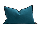 Cushion - Stone Washed Linen in Paon - French inc