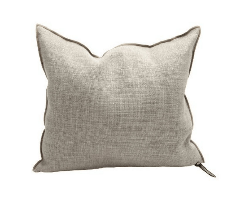 Cushion- Vintage Linen Canvas in Naturel 20”x20” - french.us