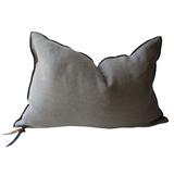 Cushion - Stone Washed Linen in Elephant 16”x24” - french.us 2