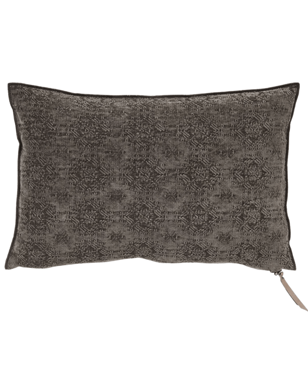 Cushion  - Stone Washed Jacquard in Kilim Brownie 26”x26"” - french.us 2