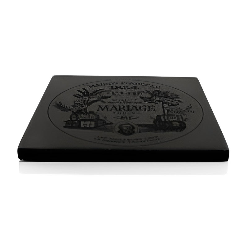 Coaster Square Lacquer Black