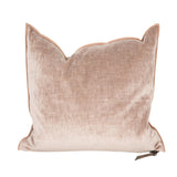 Cushion - Royal Velvet in Blush 20”x20” - French inc