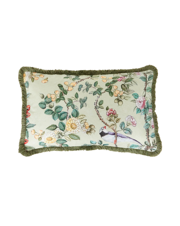 Cushion Cover T2 Canton 70B Green with Trimming 17x25” - french.us