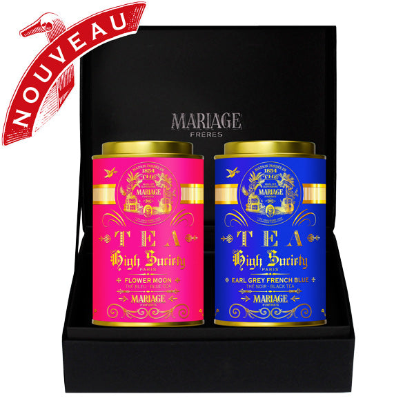 Tea FRENCH LOVER 2 teas gift set  FLOWER MOON & EARL GREY FRENCH BLUE - french.us