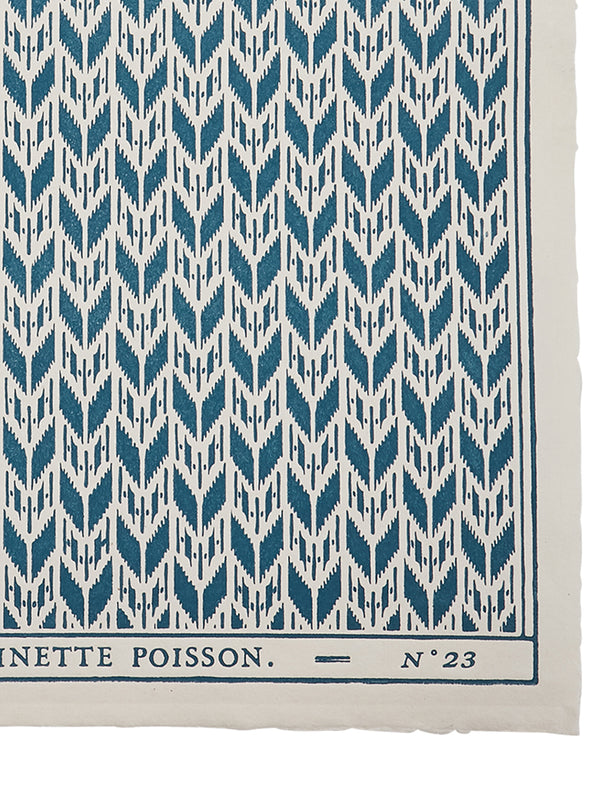 Domino Paper - Petit Ikat 23A - French inc