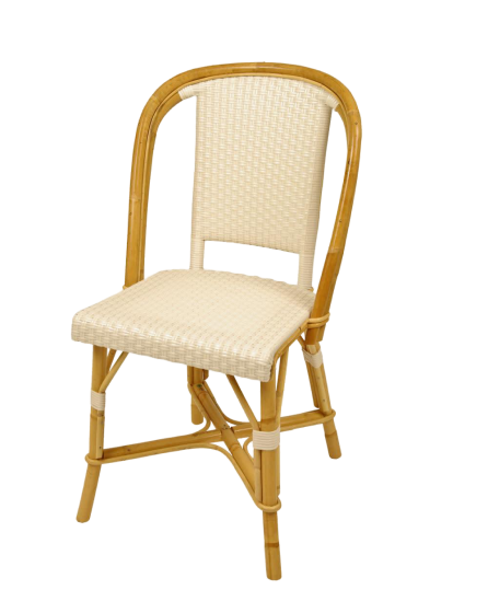 Woven Rattan Fouquet Bistro Chair White - French inc