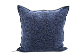 Cushion - Stone Washed Jacquard in Kilim in Blue Nuit