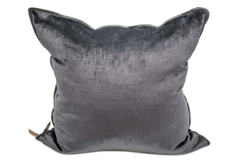 Cushion - Royal Velvet in Anthracite - French inc