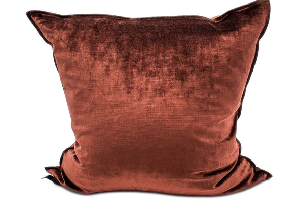 Cushion - Royal Velvet in Chianti 20”x20” - French inc