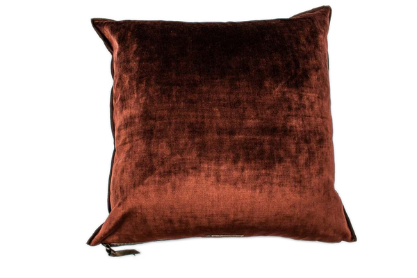 Cushion - Royal Velvet in Chianti 20”x20” - French inc