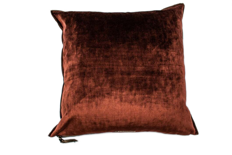 Cushion - Royal Velvet in Chianti 20”x20”