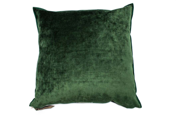 Cushion - Royal Velvet in Avocat 20”x20” - French inc