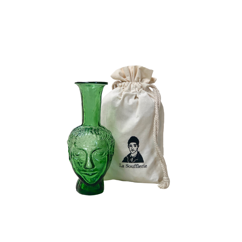 Head Vase/Vase Tete Green - French inc